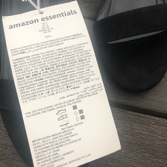 AMAZON ESSENTIAL Two Strap Thick Heel Sandals - Picture 6 of 8